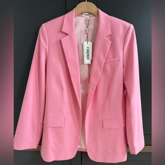L'AGENCE Jackets & Blazers - NWT•  L'AGENCE Pink Women's Wool Blend Blazer • S